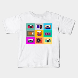 Pop art retro tech Kids T-Shirt